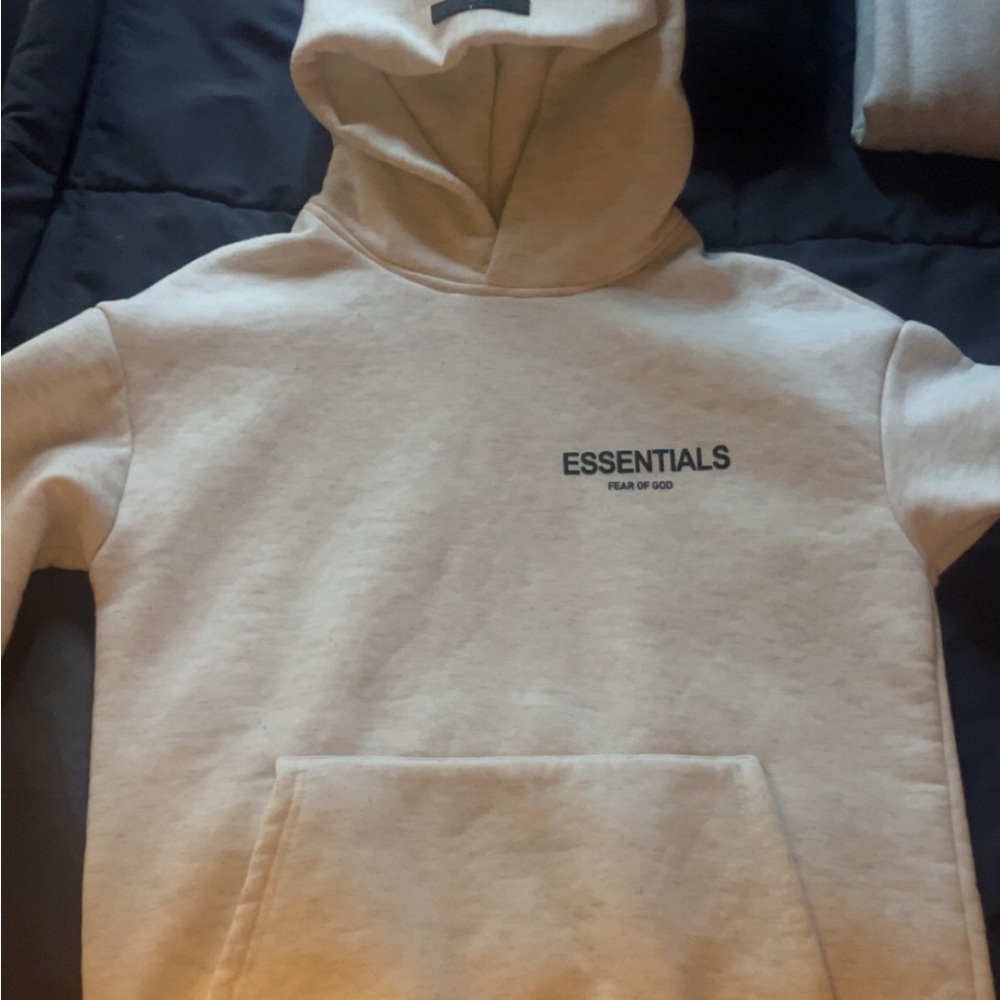 Essentials Fear of God Beige Hoodie